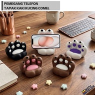 Stand Telefon Tapak Kaki Kucing Comel – Penyangga Telefon, iPad & Tablet Berbentuk Tapak Kaki Kucing