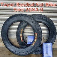 Tyre Tube Fat Bike 20X4.0 Tayar Dan Tuib Tayar Basikal Besar Saiz 20 Inci