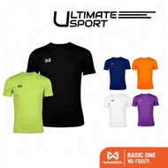 WARRIX เสื้อฟุตบอล เสื้อคอกลมสีล้วนรุ่น Basic One (WA-FBA071, FBA571) สีดำ/กรมท่า/เขียวสะท้อนแสง/ส้ม