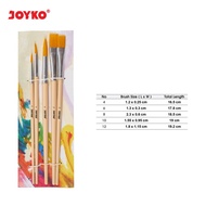 JOYKO BRUSH SET 5 BR-8 PAINTING BRUSH - Joyko BR-8 Acrylic Painting Oil Watercolor BRUSH