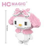 HC Magic Blocks Kuromi Auction Figure Children Toy Kids Anime Melody Doll