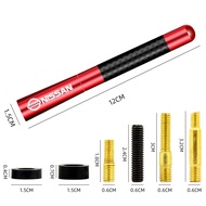 เสาอากาศรถยนต์คาร์บอนไฟเบอร์อุปกรณ์เสริมรถยนต์สำหรับ Nissan Note Juke Sentra Patrol Navara Micra Lea