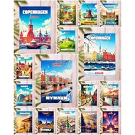 New Fridge Magnet Denmark 2x3" Souvenir V2 2x3"