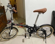 Sepeda London taxi folding bike 20inch hitam second