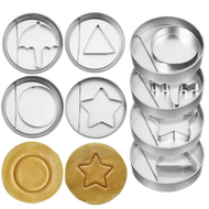 [HH6F] 8pcs/set Korean Dalgona Candy Making Kit Multifunction Interesting Korean Cookies Game Tools 