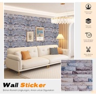 Brick Wall Sticker Wallpaper MIX UK Size 8mX 45cm - BT ALAM MIX