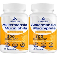 Lifeatlas GLP ONE Supplement Probiotic | GLP ONE with 30 Billion AFU Akkermansia Probiotic, 6-in-1 G