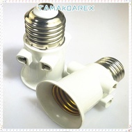TAMAKOAREX EU Plug Connector, Lamp Adapter ABS E27 EU LED Bulb Adapter,  E27 Socket Light Bulb Plug 