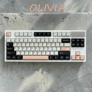 GMK Olivia Keycaps ABS Double Shot Cherry Profile 163 Keys Mechanical Keyboard Magnetic Switch Keyca