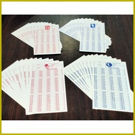 ♒ ▩ ─ ENDING CARD , PBA CARD , BACK TO BACK ENDING CARD SMALL & medium&big,1BUNDLE (100PCS)