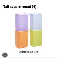 Tall square Tupperware 4Pcs 2.2Liter