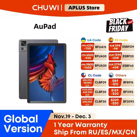 CHUWI AuPad Tablet 10.95‘‘ 8GB DDR4 128GB ROM Snapdragon 685 Tablet PC FHD IPS 2K Display 1TB Expand