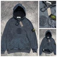 Hoodie Sandwash Stone Island/ Jaket Gren Sandwash Stone Island/ Hoodie Kasual Pull Over Stone Island