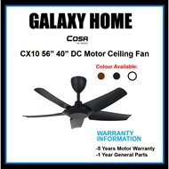 ALPHA Cosa CX10 56" 40" DC Motor Ceiling Fan with 5 Blades (12 Speed Remote)