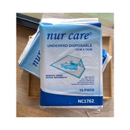 PREMIUM NUR CARE UNDERPAD 75CM X 75CM