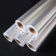 Clear cellophane flower wrapping paper. Roll form, sheet form
