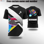 [Edward](Free custom name and number）NEW ! FULL SUBLIMATION TSHIRTS badminton Jersey t shirt for men
