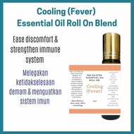 Pre-diluted Essential oil Roll On Cooling (Fever) Blend 10ml Aromatherapy @ Minyak Pati Melegakan Se