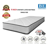 Tilam Single 8 Inch | Synthetic Latex Feel Mattress | Selesa Untuk Bilik Tidur