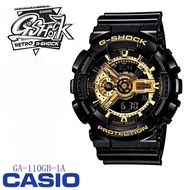 Casio G -SHOCK นาฬิกาข้อมือสุภาพบุรุษ สายเรซิ่น รุ่น ของแท้100 % GA-110GB-1A รับประกัน 1 ปี