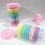 SHOPEE 6.6 - 1 Tube contains 10 Pcs Plain Elastic PonyTail Hair Ties Korean PonyTail Holders .z