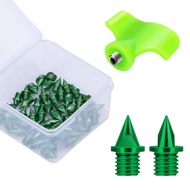 Carbon Steel Track Spikes, 50 Pcs 1/4 Inch Lighter Weight Spikes for Track, 0.47 Grams Spikes with S