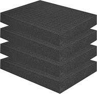 SYAOYI Pick Apart Foam Inserts for Cases, 4 Pcs Pick and Pluck Foam 16 x 12 x 2 Inch, Pre-Cubed Poly