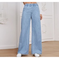 Ladies high quality plazzo jeans pingang getah size available 26-36