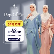 DIAN(DEWASA) Baju raya 2024 viral Premium Satin Shimmer Baju kurung kaftan Baju kurung moden 2024 terkini raya Baby blue