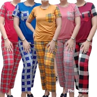 TERNO COMBI CHECKERED TSHIRT AND PAJAMA WITH SIDE POCKET