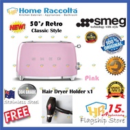 SMEG Toaster TSF01PK 50's Retro Style Toaster Smeg TSF01PK Pink