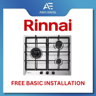 RINNAI RB-63SSV-DL 3 BURNER STAINLESS STEEL BUILT-IN GAS HOB