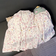 Oni.Shop_Pajama Sets Long Pants Ao Dai Spring and Autumn Extremely Cute Rattan Material QC Products