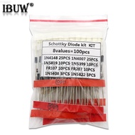 100PCS 1N5399 1N5408 1N4148 1N4007 1N5819 1N5822 FR107 FR207 Switching Diode component diy kit Strai