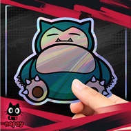 Pokemon Snorlax Anime Game Hologram Stickers V3