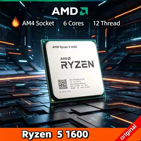 AMD Ryzen 5 1600 in Stock 100% Brand New R5 1600 3.2 GHz Six-Core Twelve Thread 65W CPU Processor YD