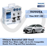 Philips New Ultinon Essential LED Bulb Gen2 6500K H4 Set for Toyota Vios NCP 150