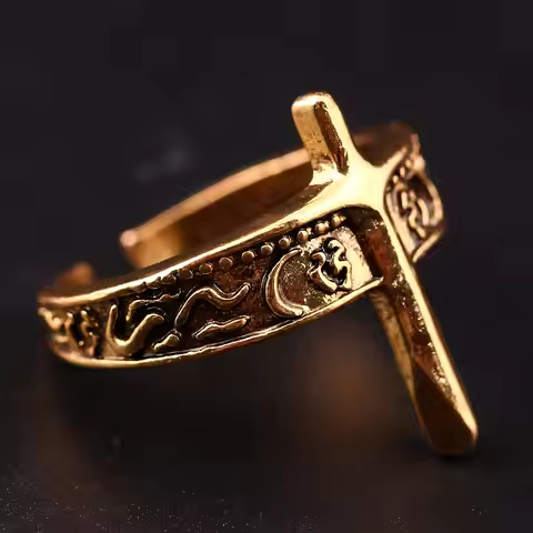 Game Dark Souls Series Men Rings Havel's Demon's Scar Chloranthy Badge Metal Ring Male Fans Cosplay 