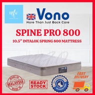 (Ready Stock)Vono SPINE PRO 800 Mattress INTALOK Springing 10.5" Single / S.Single / Queen / King ma