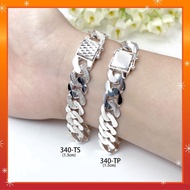 💥PROMO💥#HBG340 - 1.3cm Silver 925 Bangle - Gelang Tangan Perak 925 Untuk Lelaki ( 100% Original Silver ) Men Bracelet