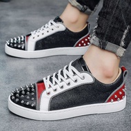 2025 Autumn New Style Men's Shoes Fashion Casual Shoes Unique Rivets Trendy Shoes Spirit Guy Men's S
