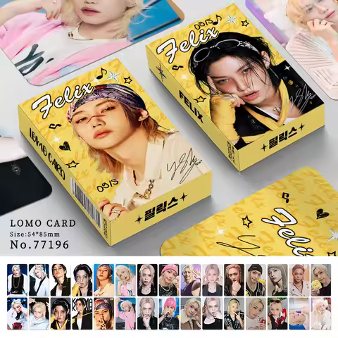 30 double-sided small cards STRAYKIDS greeting cards Felix Han Zhicheng HAN IN celebrity photo cards