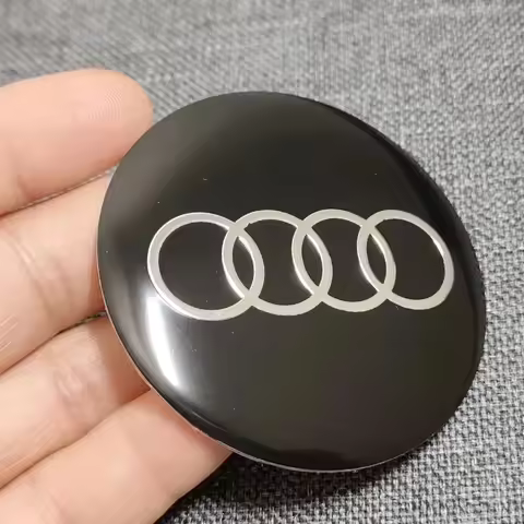4pcs 56/60/65mm Car Hub Caps Wheel Center Cap Emblem Badge Sticker Decoration Accessories For Audi A