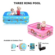 READY STOCK❗❗Swimming Pool Baby Kid Inflatable 3 Layer Bathtub Swimming Pool 3 Ring Pool