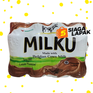 Milku Susu 1 DUS KARTON Coklat Stroberi botol 200ml