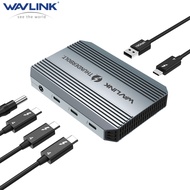 WAVLINK 5-in-1 Thunderbolt 4 Hub 90W PD Charging Single 8K or Dual 4K Display for MacBook Pro/Air M1