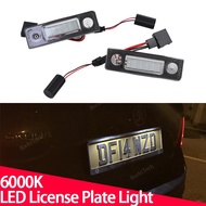 2Pcs Canbus LED License Plate Light For Skoda Octavia MKII 1Z A5 Facelift Roomster 5J Octavia MKII P