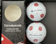 [ของแท้ 100%] ลูกกอล์ฟ Taylormade TP5X ลายลูกเต๋า  3 ลูก