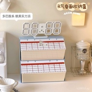 Storage Rack Dormitory Desktop with Lid Student Workstation Artifact Office Miscellaneous Stationery
