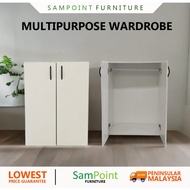 🔥PROMOSI HANGAT🔥Almari pakaian 2 pintu SamPoint 2 Door Wardrob /almari murah 3 Tier/Kabinet/Cabinet 